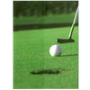Gate-fold cover of Putting Green Folder frames in vertical orientation